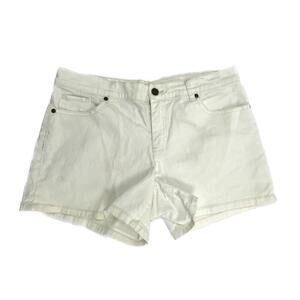 New York & Company 4" Inseam Women's size 8 White Denim Jean Shorts